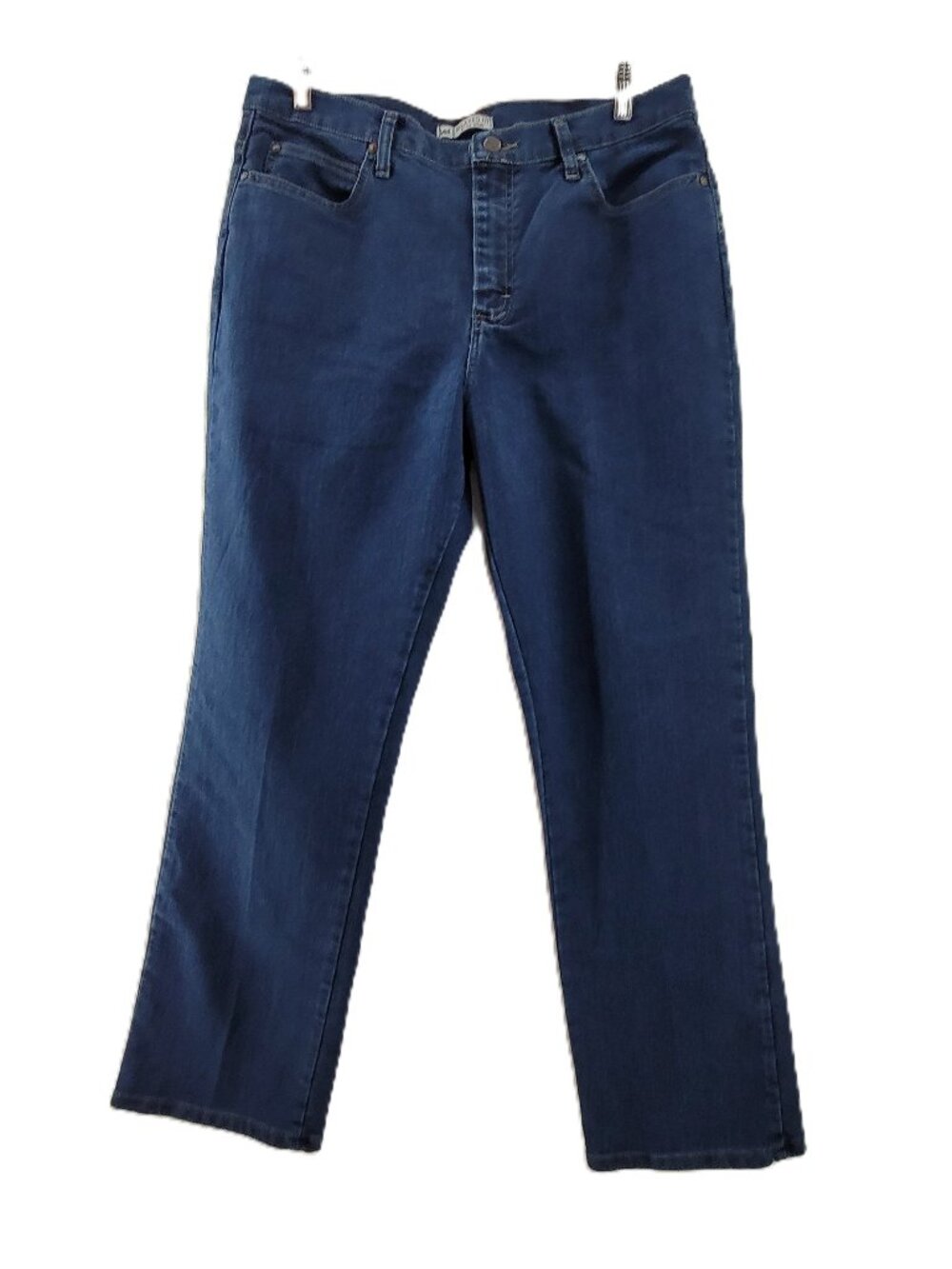 Lee Jeans Women's 16 Blue Relaxed Fit at the Waist 35x32 Vintage Stretch Denim